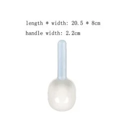 JOZZY Dog Bowls Pet Feeding Shovel Cat Food Shovel Large Capacity Thickening Cat And Dog Spoon Plastic Shovel Pet Feeder (Color : White) -Pet Products Shop 215XcPaX56S