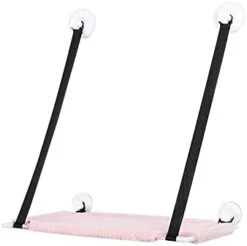 Single Layer Cat Litter Window Plus Velvet Hanging Swing Pet Supplies Cat Sucker Warm Hanging Nest Pet Supplies For Dogs Bed (Black, One Size) -Pet Products Shop 21KeLAP7EVL. AC 1