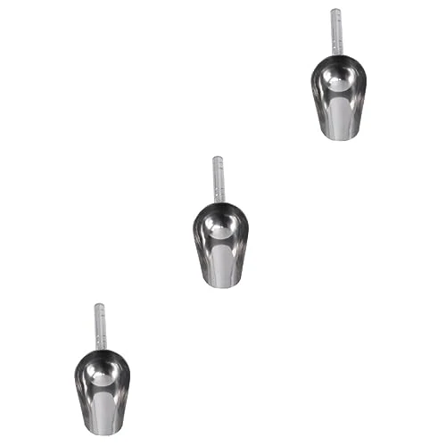 PATKAW 3pcs Pet Feeding Scoop Stainless Steel Pet Feeder Pet Food Scoop 1/2 Cup Scoop Dog Food Scooper Feed Scoop Aluminum Scoop Metal Dog Food Shovel Dog Food Spoon Ice Machine Thicken 3 PATKAW 3pcs Pet Feeding Scoop Stainless Steel Pet Feeder Pet Food Scoop 1/2 Cup Scoop Dog Food Scooper Feed Scoop Aluminum Scoop Metal Dog Food Shovel Dog Food Spoon Ice Machine Thicken