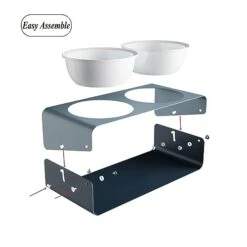 Lkeiyay Ceramic Dog Bowls With Stand - Elevated Raised And Tilted Dog Bowls For Small Dogs,Food And Water Feeding Set -Pet Products Shop 311iNE2AIzL