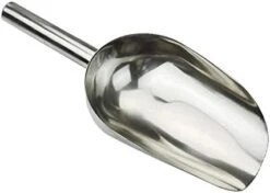 NC Stainless Steel Pet Pood Scoop Durable Bird Seed Or Feed Scoop Poultry Chicken Pig Sheep Cattle Horse Cat Dog Food Scoop Shovel Ice Scoop (L) -Pet Products Shop 3125w164n9L. AC