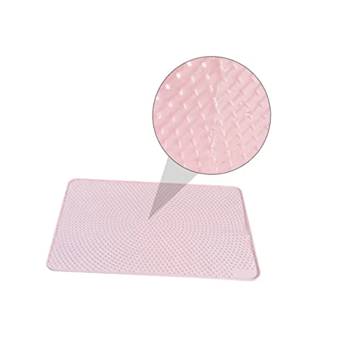 POPETPOP 1pc Foldable Cat Litter Mat 2 Tier Tray Cat Feeding Mat Small Litter Mat Litter Box Mat Cat Litter Mat Cat Litter Pad Cat Mat The Dog Pvc Pink Non-slip Mat Cat Litter Mat 9 POPETPOP 1pc Foldable Cat Litter Mat 2 Tier Tray Cat Feeding Mat Small Litter Mat Litter Box Mat Cat Litter Mat Cat Litter Pad Cat Mat The Dog Pvc Pink Non-slip Mat Cat Litter Mat - Image 7