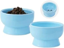 Raised Ceramic Tilted Cat Bowls, Heart Shape Elevated Cat Food Bowl, Porcelain Slanted Pet Feeder Dish For Flat Faced Cats, Protect Cat's Spine, Stress Free, Backflow Prevention,2 Pack(White) 15 Raised Ceramic Tilted Cat Bowls, Heart Shape Elevated Cat Food Bowl, Porcelain Slanted Pet Feeder Dish For Flat Faced Cats, Protect Cat's Spine, Stress Free, Backflow Prevention,2 Pack(White) -Pet Products Shop 316HNLzYr8L. AC
