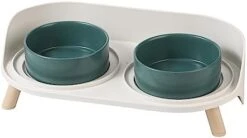 Elevated Dog Food Water Bowl - Raised Dog Bowls With Stand Non Skid - Double Dog Feeding Bowl Set With Splash Proof Guard - Ceramic Pet Dish For Small To Medium Dogs And Large Cats - 28.74 Oz - 850 Ml 17 Elevated Dog Food Water Bowl - Raised Dog Bowls With Stand Non Skid - Double Dog Feeding Bowl Set With Splash Proof Guard - Ceramic Pet Dish For Small To Medium Dogs And Large Cats - 28.74 Oz - 850 Ml -Pet Products Shop 317fPFDJfL. AC