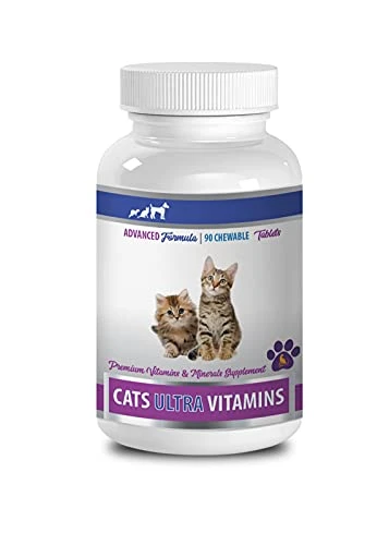 Cat Immune System - CAT Ultra Vitamins - Essential Minerals And NUTRIENTS - Immune Support - Hair And Coat Health - Vitamin C For Cats - 1 Bottle (90 Chewable Tablets) 3 Cat Immune System - CAT Ultra Vitamins - Essential Minerals And NUTRIENTS - Immune Support - Hair And Coat Health - Vitamin C For Cats - 1 Bottle (90 Chewable Tablets)