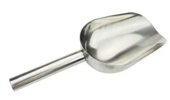 NC Stainless Steel Pet Pood Scoop Durable Bird Seed Or Feed Scoop Poultry Chicken Pig Sheep Cattle Horse Cat Dog Food Scoop Shovel Ice Scoop (L) -Pet Products Shop 31APXCSrb5L