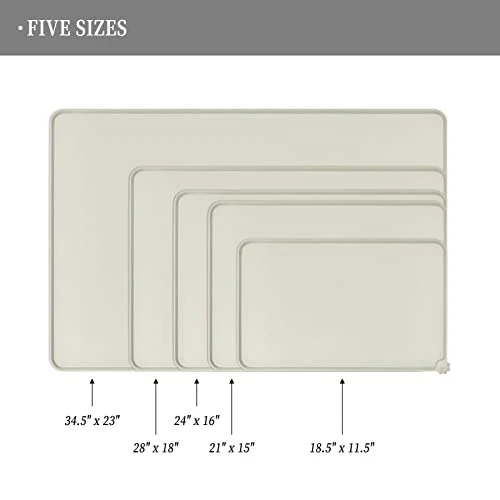 Reopet Silicone Dog Cat Bowl Mat Non-Stick Food Pad Water Cushion Waterproof - Multiple Colors, Sizes & Purposes 4 Reopet Silicone Dog Cat Bowl Mat Non-Stick Food Pad Water Cushion Waterproof - Multiple Colors, Sizes & Purposes - Image 2