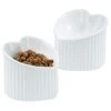 Raised Ceramic Tilted Cat Bowls, Heart Shape Elevated Cat Food Bowl, Porcelain Slanted Pet Feeder Dish For Flat Faced Cats, Protect Cat's Spine, Stress Free, Backflow Prevention,2 Pack(White) 1 Raised Ceramic Tilted Cat Bowls, Heart Shape Elevated Cat Food Bowl, Porcelain Slanted Pet Feeder Dish For Flat Faced Cats, Protect Cat's Spine, Stress Free, Backflow Prevention,2 Pack(White) -Pet Products Shop 31G1eHQ8aZL