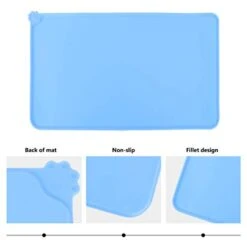 TEHAUX Cat Litter Box- 1Pc Food Feeding Mat Silicone Anti- Spill Placemat Anti- Slip Pad Car Mat For Pet 13 TEHAUX Cat Litter Box- 1Pc Food Feeding Mat Silicone Anti- Spill Placemat Anti- Slip Pad Car Mat For Pet -Pet Products Shop 31GwXWpiRiL