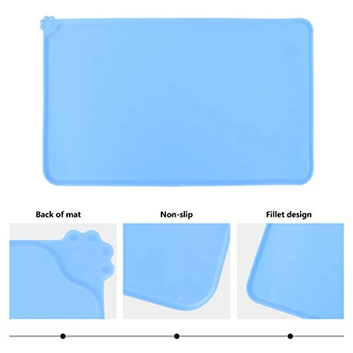 TEHAUX Cat Litter Box- 1Pc Food Feeding Mat Silicone Anti- Spill Placemat Anti- Slip Pad Car Mat For Pet 5 TEHAUX Cat Litter Box- 1Pc Food Feeding Mat Silicone Anti- Spill Placemat Anti- Slip Pad Car Mat For Pet - Image 3