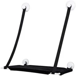 Single Layer Cat Litter Window Plus Velvet Hanging Swing Pet Supplies Cat Sucker Warm Hanging Nest Pet Supplies For Dogs Bed (Black, One Size) -Pet Products Shop 31K3pkPI3tL. AC 2