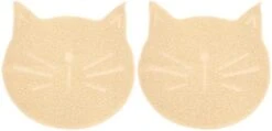 Plastic Bins Plastic Bins Portable Litter Box 2 PCS Cat Litter Mat- Cat Face Shaped Mat Cat Mat Pet Cat Face Shaped Pellet Cat Litter Kitten Litter Box Kitten Litter Box -Pet Products Shop 31M7sprdkKL. AC