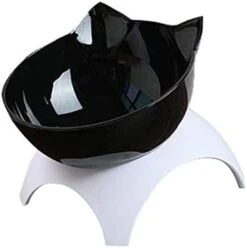 Cat Elevated Bowl With Raised Stand, 15 Degree Tilted Design Neck Guard Stand Raised Pet Food Water Feeder Bowl For Cats Or Small Dogs -Pet Products Shop 31SMFpPh1aL. AC