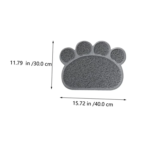 Pet Food Mat 2pcs Cat Mat Rubber Pet Placemat Water Proof Litter Mat Puppy Washing Mat Anti-Skid Dog Pad Pet Accessories Pet Feeding Placemat Cat Litter Mat PVC Grey Pet Cat 4 Pet Food Mat 2pcs Cat Mat Rubber Pet Placemat Water Proof Litter Mat Puppy Washing Mat Anti-Skid Dog Pad Pet Accessories Pet Feeding Placemat Cat Litter Mat PVC Grey Pet Cat - Image 2