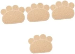 Litter Mat Bowl Shaped Accessory Water Puppies Tray Under Dogs Litter Use Feeding Non- Training Mat Kitten Place Food Daily Paw Indoor Cushion Home Cat For Pet Blanket Pad 4pcs And -Pet Products Shop 31g2fzXRdL. AC