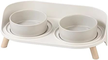 Elevated Dog Food Water Bowl - Raised Dog Bowls With Stand Non Skid - Double Dog Feeding Bowl Set With Splash Proof Guard - Ceramic Pet Dish For Small To Medium Dogs And Large Cats - 28.74 Oz - 850 Ml 5 Elevated Dog Food Water Bowl - Raised Dog Bowls With Stand Non Skid - Double Dog Feeding Bowl Set With Splash Proof Guard - Ceramic Pet Dish For Small To Medium Dogs And Large Cats - 28.74 Oz - 850 Ml - Image 3