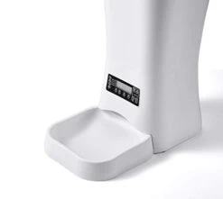 DOGNESS 9L Pet Automatic Cat Feeder | Programmable Auto Pet Dog Food Dispenser Feeder For Kitten Puppy - Portion Control Up To 4 Meals/Day,Voice Recording,Battery And Plug-in Power (White) -Pet Products Shop 31kKWUdQuZL