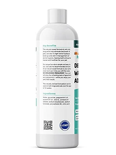 Wellnergy Pets Dental Care Water Additive For Dogs & Cats 2 Pack – No Brush Formula, Oral Hygiene & Fresh Breath, Reduce Plaque And Tartar. 16 FL OZ Each Bottle 3 Wellnergy Pets Dental Care Water Additive For Dogs & Cats 2 Pack – No Brush Formula, Oral Hygiene & Fresh Breath, Reduce Plaque And Tartar. 16 FL OZ Each Bottle