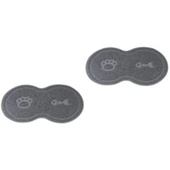 Food Containers Puppy Easy Mat: Control Pad Dish Dog Bowl Pet Grey Kitten Mat, Mat Multi- Inches Cat Trapper Lock And Floor PVC Food X With Anti- Water Scatter Placemat Clean Rabbit Food -Pet Products Shop 31uacNbyLEL
