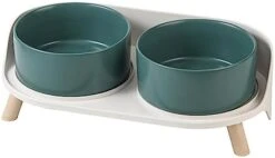 Elevated Dog Food Water Bowl - Raised Dog Bowls With Stand Non Skid - Double Dog Feeding Bowl Set With Splash Proof Guard - Ceramic Pet Dish For Small To Medium Dogs And Large Cats - 28.74 Oz - 850 Ml 20 Elevated Dog Food Water Bowl - Raised Dog Bowls With Stand Non Skid - Double Dog Feeding Bowl Set With Splash Proof Guard - Ceramic Pet Dish For Small To Medium Dogs And Large Cats - 28.74 Oz - 850 Ml -Pet Products Shop 31uekLv2wuL. AC