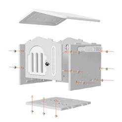 Outdoor Cat House Weatherproof, Outdoor Cat House, Cat Houses For Indoor Cats, Cat House With Door And Food Bowl ( Color : Pink ) -Pet Products Shop 31w865td9tL
