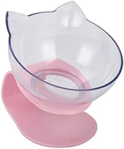 Cat Elevated Bowl With Raised Stand, 15 Degree Tilted Design Neck Guard Stand Raised Pet Food Water Feeder Bowl For Cats Or Small Dogs -Pet Products Shop 31wp LG50HS. AC