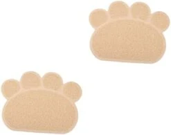 Litter Mat Bowl Shaped Accessory Water Puppies Tray Under Dogs Litter Use Feeding Non- Training Mat Kitten Place Food Daily Paw Indoor Cushion Home Cat For Pet Blanket Pad 4pcs And -Pet Products Shop 31x8QMzL1DL. AC