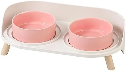 Elevated Dog Food Water Bowl - Raised Dog Bowls With Stand Non Skid - Double Dog Feeding Bowl Set With Splash Proof Guard - Ceramic Pet Dish For Small To Medium Dogs And Large Cats - 28.74 Oz - 850 Ml 10 Elevated Dog Food Water Bowl - Raised Dog Bowls With Stand Non Skid - Double Dog Feeding Bowl Set With Splash Proof Guard - Ceramic Pet Dish For Small To Medium Dogs And Large Cats - 28.74 Oz - 850 Ml - Image 8