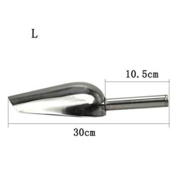 NC Stainless Steel Pet Pood Scoop Durable Bird Seed Or Feed Scoop Poultry Chicken Pig Sheep Cattle Horse Cat Dog Food Scoop Shovel Ice Scoop (L) -Pet Products Shop 31yIwWjfASL
