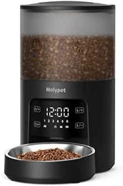 Molypet Automatic Cat Feeders With Timer - 4L Cat Food Dispenser Of 6 Meals With 10S Voice Recorder And Desiccant Bag, Support Dual Power For Cats And Dogs 11 Molypet Automatic Cat Feeders With Timer - 4L Cat Food Dispenser Of 6 Meals With 10S Voice Recorder And Desiccant Bag, Support Dual Power For Cats And Dogs -Pet Products Shop 41 7p7VgFfL. AC