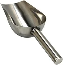 NC Stainless Steel Pet Pood Scoop Durable Bird Seed Or Feed Scoop Poultry Chicken Pig Sheep Cattle Horse Cat Dog Food Scoop Shovel Ice Scoop (L) -Pet Products Shop 41 UhCY63L. AC