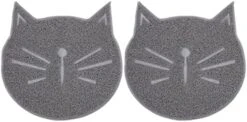 Plastic Bins Plastic Bins Portable Litter Box 2 PCS Cat Litter Mat- Cat Face Shaped Mat Cat Mat Pet Cat Face Shaped Pellet Cat Litter Kitten Litter Box Kitten Litter Box -Pet Products Shop 41 qVnjH3iL. AC