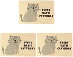 Mipcase Large Cat Litter Mat 3pcs Kittens Cats/Litter Food Cm Inch Pad Puppy Urine Dogs Mat Backing, Sleeping Pet, Kitten With Non- Fedding Mat, Mat- Proof Beige Scatter For Washable, -Pet Products Shop 410IqjL8YSL. AC