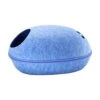 YangYan Pet Cat Bed Cave Sleeping House Nest Kennel Felt Cloth Zipper Pet Cat Basket Egg Shape Pet Bed Mat Cushion For Cats Small Dogs (Color : H, Size : 47x28x25cm)