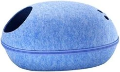 YangYan Pet Cat Bed Cave Sleeping House Nest Kennel Felt Cloth Zipper Pet Cat Basket Egg Shape Pet Bed Mat Cushion For Cats Small Dogs (Color : H, Size : 47x28x25cm) -Pet Products Shop 410LIjRifuL. AC