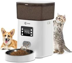 Ciays Automatic Cat Feeders, 4L Cat Food Dispenser Up To 20, 6 Meals Per Day, Pet Dry Food Dispenser For Small Medium Cats Dogs, Dual Power Supply & Voice Recorder, White 13 Ciays Automatic Cat Feeders, 4L Cat Food Dispenser Up To 20, 6 Meals Per Day, Pet Dry Food Dispenser For Small Medium Cats Dogs, Dual Power Supply & Voice Recorder, White -Pet Products Shop 411 cdIDXyL. AC