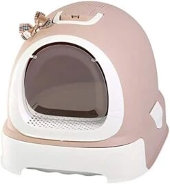 KIZQYN Pet Toilet Cat Litter Bowl Full Closed Drawer Cat Food Cat Toilet Large Cat Sand Bowl Anti-Splashing Cat Pot Pot Pull Deodorant Cat Litter Box (Color : Gray) 15 KIZQYN Pet Toilet Cat Litter Bowl Full Closed Drawer Cat Food Cat Toilet Large Cat Sand Bowl Anti-Splashing Cat Pot Pot Pull Deodorant Cat Litter Box (Color : Gray) -Pet Products Shop 4122xIjdf6L. AC 2