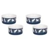Bone Dry Ceramic Pet Silhouette Collection, Small Set, 4.25x2, Navy, Cat's Meow, 2 Piece (Pack Of 2) -Pet Products Shop 412PTLNS0BL