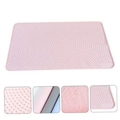 PATKAW 1pc Foldable Cat Litter Mat Cat Food Tray Food Serving Tray Dog Food Tray Cat Feeding Mat Litter Tray Mat Pet Feeding Tray Cat Cushion Mat Dog Car Mat PVC Pink Catcher 10 PATKAW 1pc Foldable Cat Litter Mat Cat Food Tray Food Serving Tray Dog Food Tray Cat Feeding Mat Litter Tray Mat Pet Feeding Tray Cat Cushion Mat Dog Car Mat PVC Pink Catcher -Pet Products Shop 412Quacg3vL