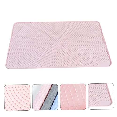 PATKAW 1pc Foldable Cat Litter Mat Cat Food Tray Food Serving Tray Dog Food Tray Cat Feeding Mat Litter Tray Mat Pet Feeding Tray Cat Cushion Mat Dog Car Mat PVC Pink Catcher 5 PATKAW 1pc Foldable Cat Litter Mat Cat Food Tray Food Serving Tray Dog Food Tray Cat Feeding Mat Litter Tray Mat Pet Feeding Tray Cat Cushion Mat Dog Car Mat PVC Pink Catcher - Image 3