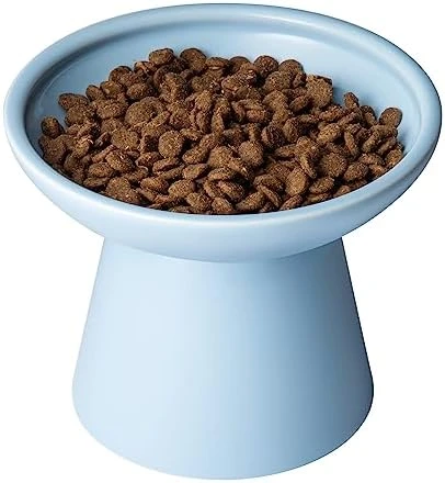 CEEFU Extra Wide Elevated Cat Bowls - Ceramic Cat Food Bowl 6.2" Raised Cat Food Bowls Elevated Shallow Cat Food Dish, Whisker Fatigue, Lead & Cadmium Free, 5" Good Height For Cat Feeding - Pink 7 CEEFU Extra Wide Elevated Cat Bowls - Ceramic Cat Food Bowl 6.2" Raised Cat Food Bowls Elevated Shallow Cat Food Dish, Whisker Fatigue, Lead & Cadmium Free, 5" Good Height For Cat Feeding - Pink - Image 5