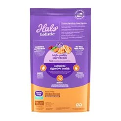 Halo Holistic Indoor Cat Food Dry, Grain Free Cage-free Chicken Recipe For Healthy Weight Support, Complete Digestive Health, Dry Cat Food Bag, Adult Formula, 6-lb Bag -Pet Products Shop 413AEqx2UFL