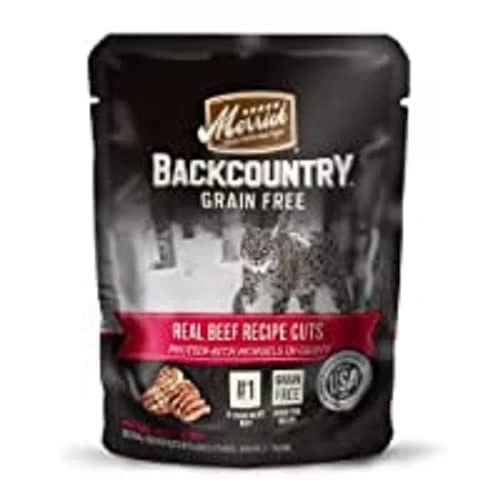 Merrick 61047125 3 Oz Backcountry Cat Real Beef Cuts Recipe 3 Merrick 61047125 3 Oz Backcountry Cat Real Beef Cuts Recipe