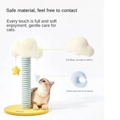 JYDQM Cats Climbing Frame Sisal Small Cats Scratching Board Cat Toys Does Not Grinding Claws Furniture Cats Gripping Column (Color : A, Size : One Size) 10 JYDQM Cats Climbing Frame Sisal Small Cats Scratching Board Cat Toys Does Not Grinding Claws Furniture Cats Gripping Column (Color : A, Size : One Size) -Pet Products Shop 413IXXtmgVL