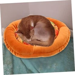 Mipcase 2pcs Cat Nest Winter Pet Warm Mat Cat Bed Pizza Cat Bed Large Cat House Soft Toy Big Cat Little Cat Winter Cat House Cat Hideaway Cat Beds Cloth Pet Bed The Dog Outdoor Cat Bed -Pet Products Shop 413NLydBE2L