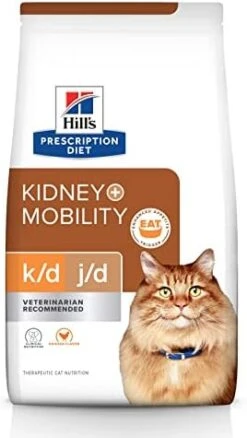Hill's Prescription Diet K/d + J/d Kidney + Mobility Chicken Flavor Dry Cat Food, Veterinary Diet, 6.4 Lb. Bag 9 Hill's Prescription Diet K/d + J/d Kidney + Mobility Chicken Flavor Dry Cat Food, Veterinary Diet, 6.4 Lb. Bag -Pet Products Shop 413d FenqHL. AC