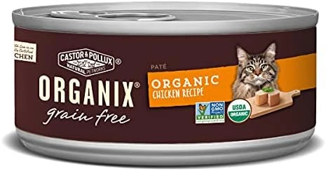 Castor & Pollux Organix Grain Free Organic Chicken & Chicken Liver Recipe All Life Stages Canned Cat Food (24) 3oz Cans 9 Castor & Pollux Organix Grain Free Organic Chicken & Chicken Liver Recipe All Life Stages Canned Cat Food (24) 3oz Cans - Image 7