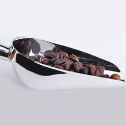 ExhilaraZ Pet Dog Puppy Cat Scoopers Stainless Steel Food Feeder Scoop Shovel Spade Dishes Tool Silver -Pet Products Shop 413uyZvwsaL