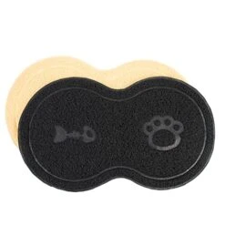 LUOZZY 2Pcs Peanut Shaped Litter Mats Cat Litter Mats Litter Trapping Mats For Pet Cat Dog Feeding Mats -Pet Products Shop 4140AjAxNLL