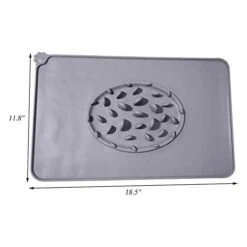 TYUXINSD Beautiful Cat Cushion Silica Gel Waterproof Cat Litter Mat Durable Non Slip Dog Mattress Protect Floor And Carpet Easy Clean Pet Bed Mat For Kittens Pink (Color : Gray) -Pet Products Shop 4146AefFQqL